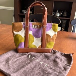 Beautiful NEW Celine floral mini tote.